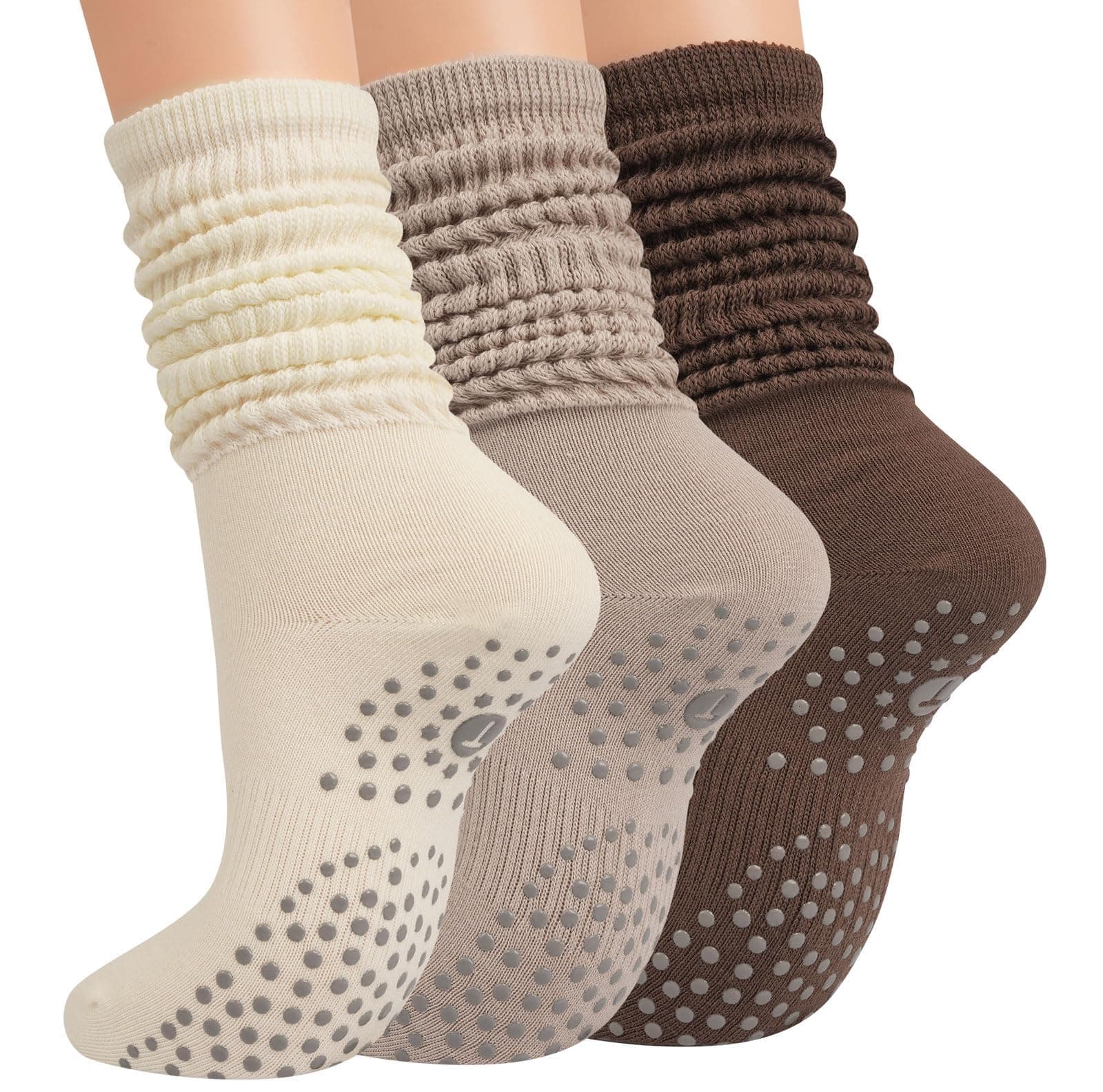 Grip Pilates Socks for Women, Non-Slip Yoga Slouch Socks for Barre, Comfortable Slipper Socks for Hospital, Workout, Ideal for Exercise, Fitness, and Relaxation on Amazon.ae - Price Tracker