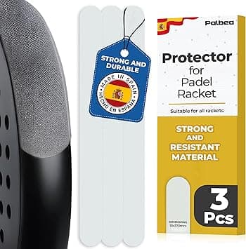 Palbea Transparent Padel Racquet Protector - Pack of 1/2/3/5 - Rough & Lightweight Padel Racket Head Bumper Protector - Durable & Easy to Replace - Dimensions 35x370mm - Amazon.ae Price Tracker
