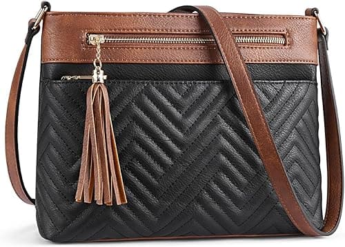 BOSTANTEN Crossbody Bags for Women Vegan Leather Purses Quilted Shoulder Handbags with Adjustable Shoulder Strap on Amazon.ae - Price Tracker