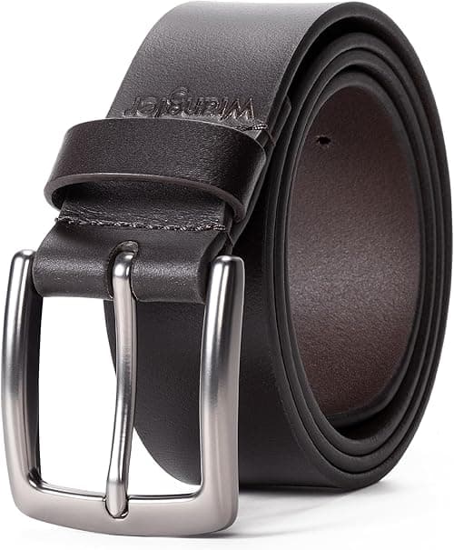Wrangler Men's Leather Belt, 38mm Casual Belt for Jeans, Gift for Men on Amazon.ae - Price Tracker