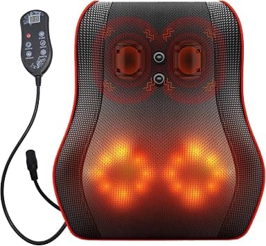 Neck Back Massager with Remote Control, 16 Massage Deep Shiatsu Head Kneading Shoulder Heat for Muscle Body Leg Pain, Electric Hot Pillow Home Office Use on Amazon.ae - Price Tracker