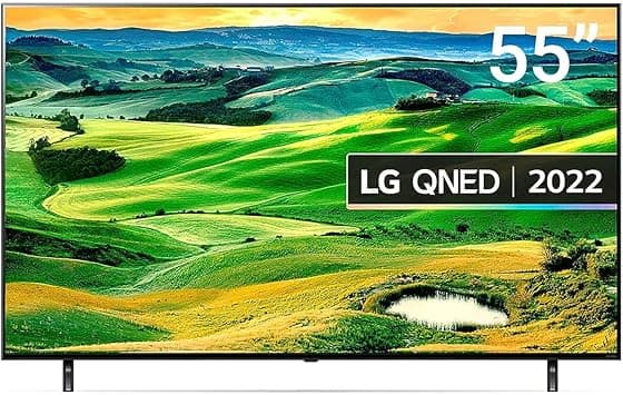 LG QNED Smart 4K TV 55 Inch QNED80 Series, Cinema Screen Design 4K Active HDR webOS22 with ThinQ AI, BLACK on Amazon.ae - Price Tracker