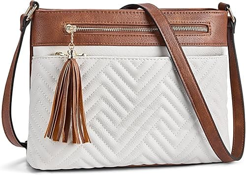 BOSTANTEN Crossbody Bags for Women Vegan Leather Purses Quilted Shoulder Handbags with Adjustable Shoulder Strap on Amazon.ae - Price Tracker