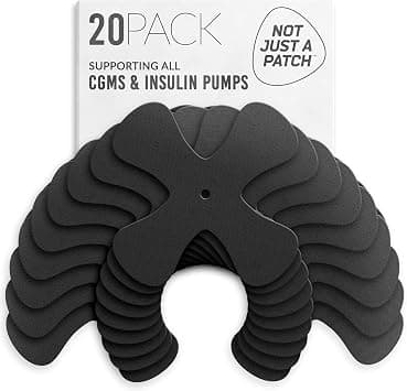 Not Just a Patch X-Patch CGM Sensor Patches - 20 Pack, Black على Amazon.ae - متتبع الأسعار