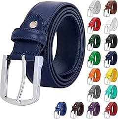 Falari Men Genuine Leather Casual Dress Belt With Single Prong Buckle 16 Colors - Amazon.ae Price Tracker