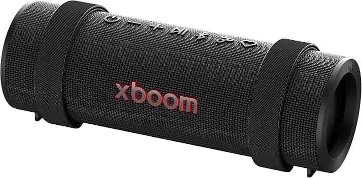 LG xboom Grab Core by will.i.am, xboom Signature Sound, Portable Bluetooth Speaker, up to 19 Hours of Playback, IP67 Dust and Water Resistant, MIL-STD 810H Durability, Adjustable Carrying Strap - Best Deal Finder