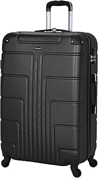 Senator Lightweight Luggage Checked Bag- Durable Hard Shell 32 Inches Suitcase for Unisex Travel A1012 | ABS Extra Large Hard sided with Spinner Wheels 4 (Checked Luggage 32-Inch, Black) on Amazon.ae - Price Tracker