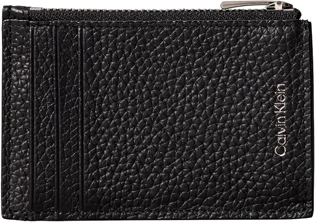 Calvin Klein FOIL EMBOSS N/S ZIP Mens Cardholder, Black, OS on Amazon.ae - Price Tracker