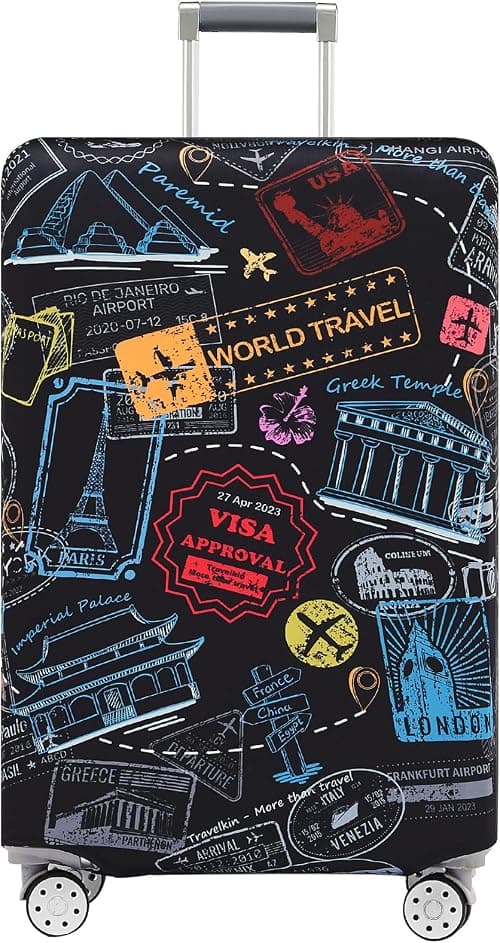 Travelkin Luggage Cover Washable Suitcase Protector Scratch Resistant Fits 18-32 Inch Luggage on Amazon.ae - Price Tracker