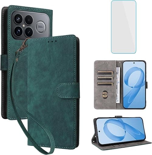 for Xiaomi Poco F8 Ultra 5G Phone Wallet Case with Screen Protector [RFID Blocking] Leather Flip Kickstand Women Men Mobile Phone Case for Xiaomi Poco F8Ultra PocoF8 Ultra PocoF8Ultra Green on Amazon.ae - Price Tracker