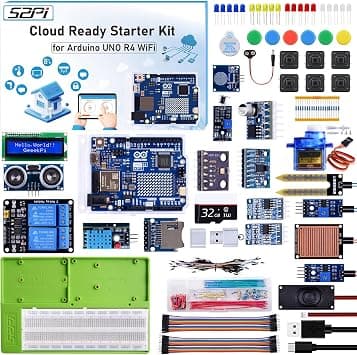 GeeekPi Cloud Ready Starter Kit with UNO R4 WiFi, Bluetooth, I2C, 12x8 LED Matrix, IoT Integration and Tutorials for Beginners & Engineers على Amazon.ae - متتبع الأسعار