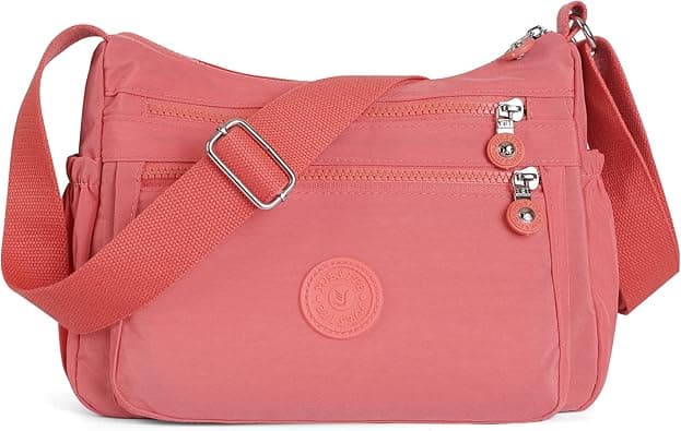 Crossbody Bags for Women Waterproof Tote Bag Casual Nylon Purse Handbag RFID Lightweight Messenger Bag on Amazon.ae - Price Tracker