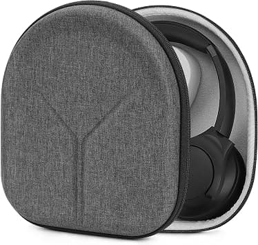 Geekria Shield Headphones Case Compatible with Anker Soundcore Life Q30/Q20, Q11i, Space Q45 and More, Replacement Protective Hard Shell Travel Carrying Bag with Cable Storage (Light Grey) on Amazon.ae - Price Tracker