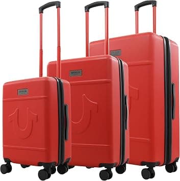 True Religion 3 Piece Luggage Sets, Hardshell Suitcase Set, RED, 22", 26.5" & 30.5", True Religion Molded U 3-piece Hardside Spinner Luggage Set – 22", 26.5" & 30.5" on Amazon.ae - Price Tracker