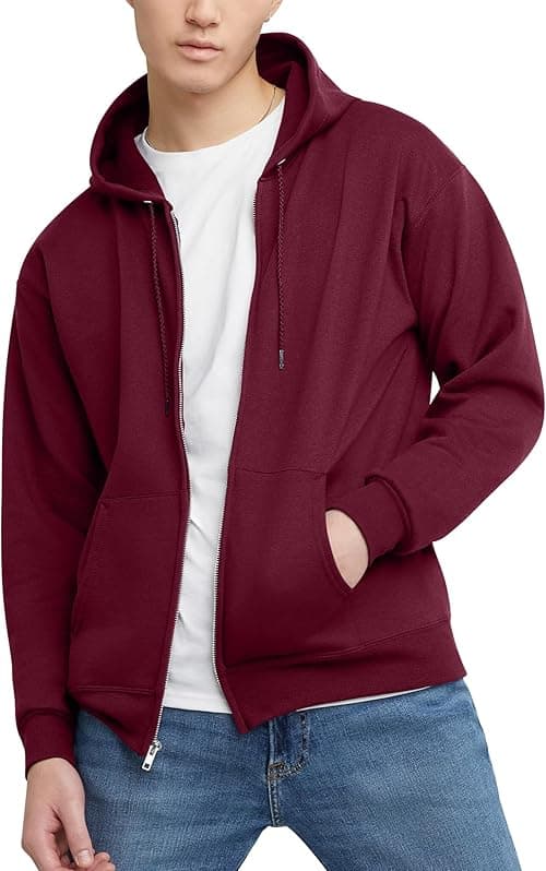 Hanes Men's EcoSmart Fleece Full-Zip Hoodie Sweatshirt on Amazon.ae - Price Tracker