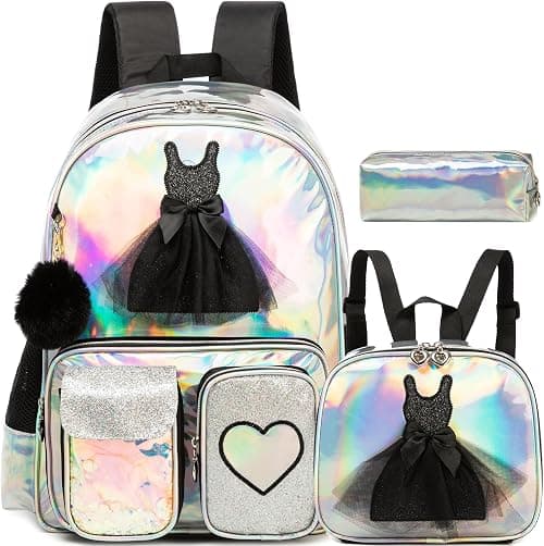 HTgroce Backpack for Girls Elementary Bookbag for School Backpack Set Girls Preschool Book Bag with Lunch Box Pencil Case on Amazon.ae - Price Tracker