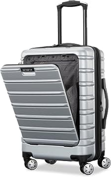 Samsonite Omni 2 PRO Hardside Expandable Luggage with Spinners, Arctic Silver, Carry-on on Amazon.ae - Price Tracker