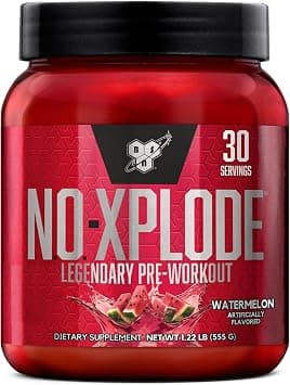 BSN N.O.-XPLODE Legendary Pre-Workout Supplement with Creatine, Beta-Alanine, and Energy, Dietary Supplement,1.22 LB (555 G), Watermelon, 30 Servings on Amazon.ae - Price Tracker