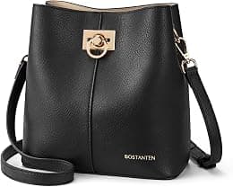 BOSTANTEN Small Bucket Bag for Women Trendy Vegan Leather Crossbody Bags Shoulder Purses Designer Ladies Handbags - Best Deal Finder