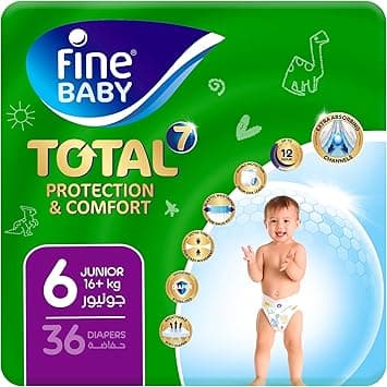Fine Baby Diapers Size 6 Junior 16+ kg 36pcs - Amazon.ae Price Tracker