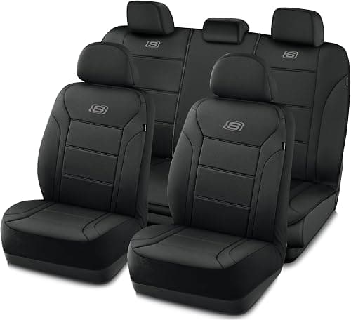 Skechers Memory Foam™ Car Seat Covers, Lycra Car Seat Protection & Thick Memory Foam™, Black Car Seat Cover Full Sets, Airbag Compatible, Automotive Comfort Protection for Most Cars,Trucks, SUVs on Amazon.ae - Price Tracker