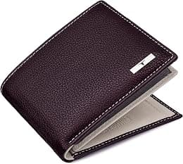 URBAN FOREST Kyle Leather Wallet for Men, Brown/Sand, 11 cm x 9 cm x 1.5 cm, Classic - Best Deal Finder