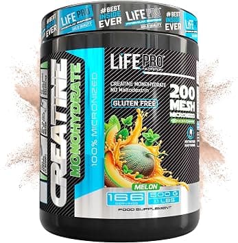 Life Pro Creatine Monohydrate 200 Mesh Micronized 500g Creatine Powder with 99.9% Purity, Increases Endurance and Strength, Fast Absorption, Workout and Performance -Melon on Amazon - Best Deal Finder
