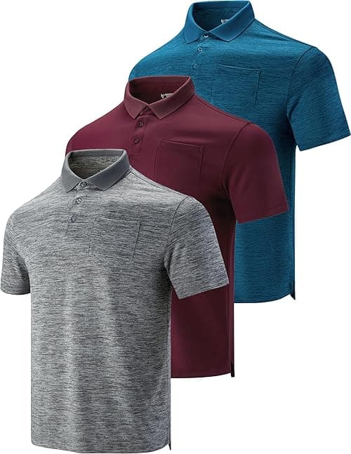 Liberty Imports mens Golf Shirts With Pockets Polo Shirt on Amazon.ae - Price Tracker
