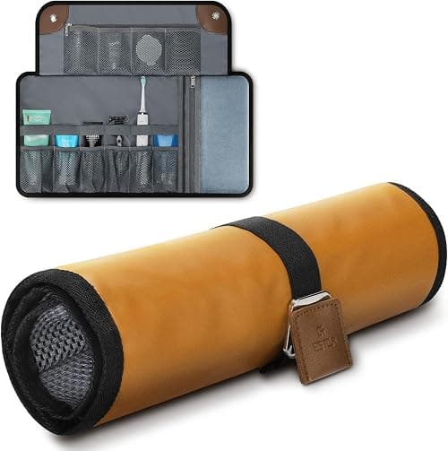 Toiletry Bag for Men, Travel Dopp Kit, Water-Resistant Bathroom Roll Organizer for Shaving Kit, Hygiene, Toiletry Accessories on Amazon - Best Deal Finder