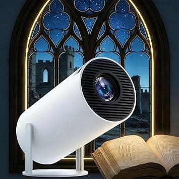 4k Smart Book Projector for Reading, Fake Window Projector with Auto Keystone, Fantasy Artificial Projectors, ±15° Auto Correction, 180° Rotation, for Cozy Reading, Bedroom Immersion on Amazon.ae - Price Tracker