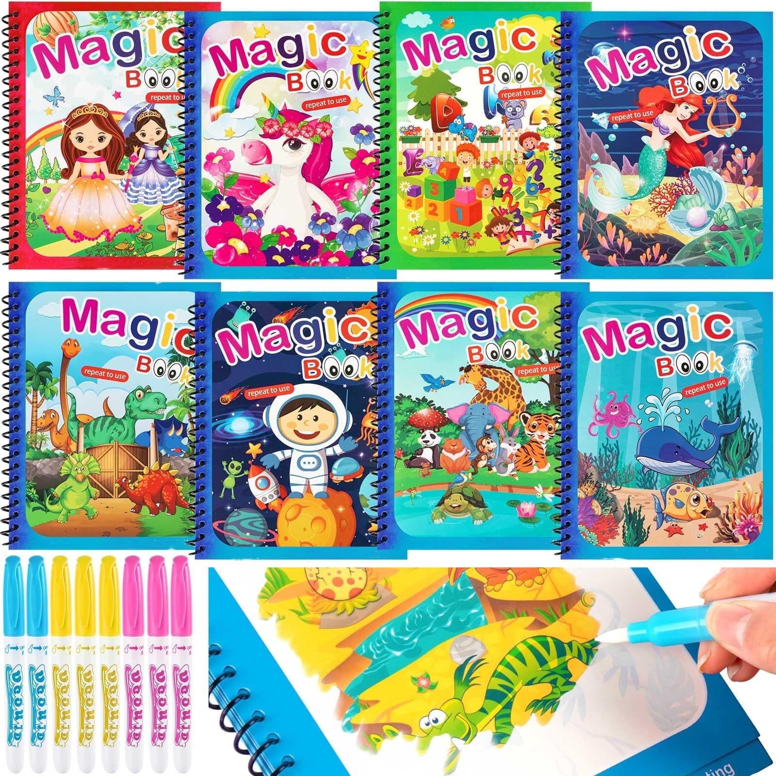 Kids Party Favors Water Coloring Books 12PCS | Return Gifts for Birthday Giveaways| Bulk Mini Toys & Goody Bag Fillers | Small Gifts for Kids, Piñata Stuffers & School Party Giveaways on Amazon.ae - Price Tracker