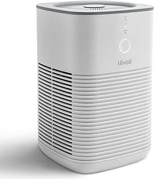Levoit Air Purifier for Home Bedroom, Dual H13 HEPA Filters with Aromatherapy Diffuser, Quiet Sleep Mode, Cleaner Smoke, Allergies, Pet Dander, 100% Ozone Free, Gray, 1 Pack, LV-H128 on Amazon.ae - Price Tracker