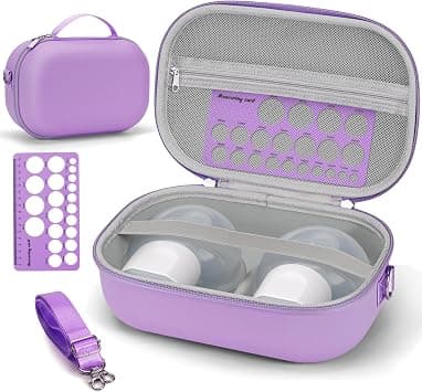 Wearable Breast Pump Bag Carrying Case for Momcozy & Willow, Use with Hands Free Wearable Breast Pumps for eufy Security/Medela/Bluefair, Travel Pumping Bag with Ruler & Removable Tray(Holds 2) on Amazon.ae - Price Tracker