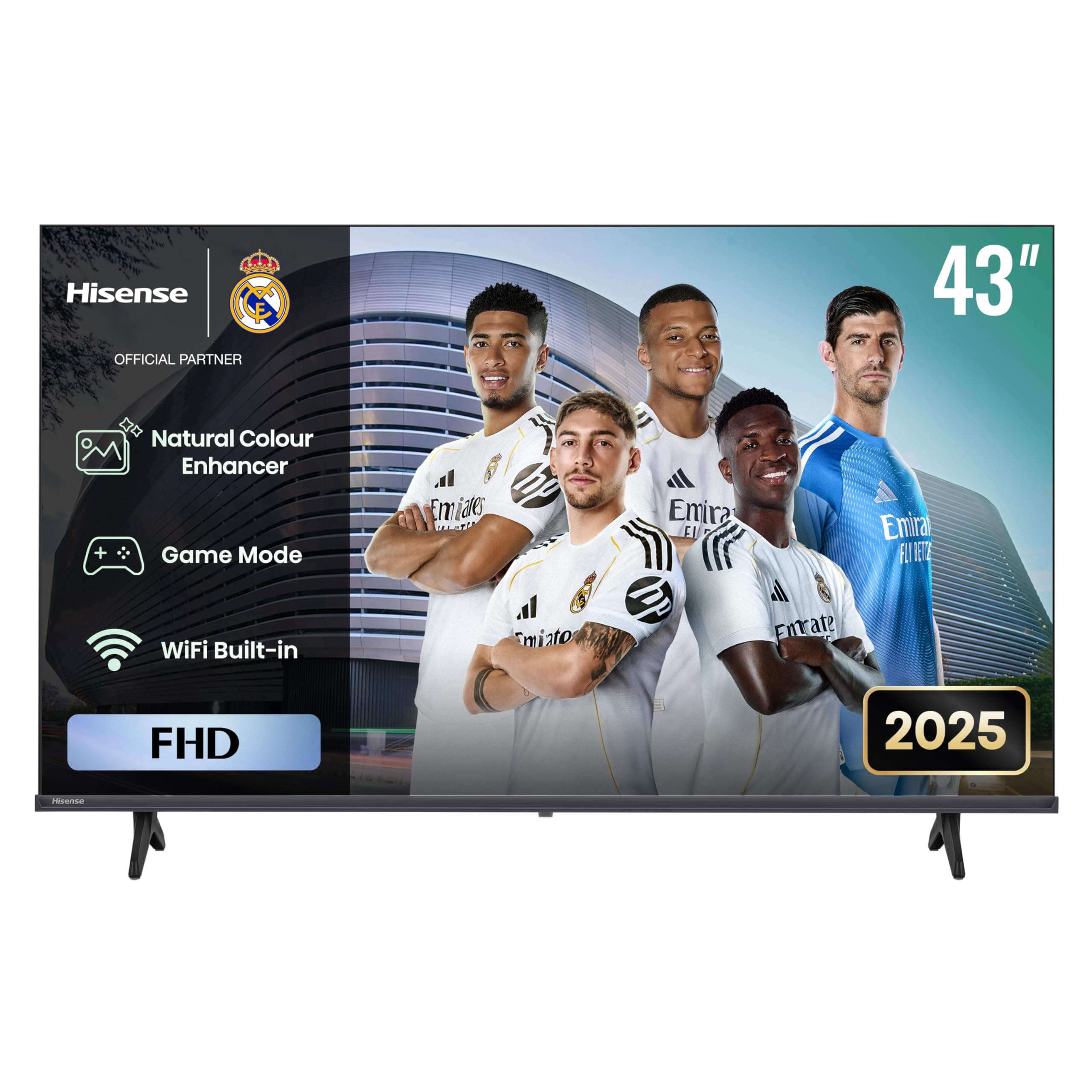 Hisense 43-Inch Full HD Smart TV, VIDAA OS with Netflix/YouTube/Prime, Natural Colour Enhancer, Dolby Digital Sound, Game Mode – Best TV for Bedroom, Living Room or Small Spaces (43A4Q - 2025 Model) on Amazon.ae - Price Tracker