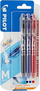 Pilot - FriXion Clicker 0.7 - Assorted Colors (Pack of 3) /Writing on Amazon.sa - Price Tracker