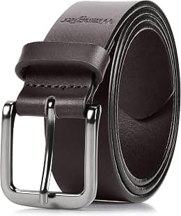 Wrangler Men’s Full Grain Genuine Leather 35mm Thick Casual Belt for Jeans, Pants - Best Deal Finder