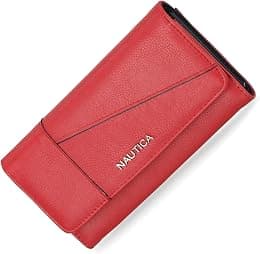 Nautica Money Manager RFID Women’s Wallet Clutch Organizer - Best Deal Finder