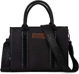 Montana West Women Wrangler Tote Bag for Women Zipper Shoulder Handbag Totes - Best Deal Finder