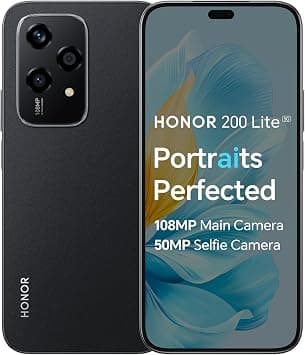 HONOR 200 Lite, 5G Dual SIM, 12GB RAM + 256GB ROM, 6,7” Anti-Drop AMOLED Display, 108MP Triple Rear Camera, Midnight Black - International Version on Amazon - Best Deal Finder