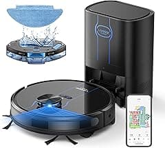 Robot Vacuum and Mop Combo, 5000Pa Robotic Vacuum with Self Emptying Dock for 60 Days, Smart Lidar Navigation Robot Vacuum Cleaner, Mapping, APP/Voice Control for Per Hair, Hard Floor and Carpet - Amazon.ae Price Tracker