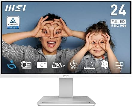 MSI PRO MP2412W 23.8 Inch Full HD Office Monitor - 1920 x 1080 Wide View Panel, 100 Hz, Eye-Friendly Screen, VESA Mountable, Built-in Speakers, Display Kit Support, Tilt Adjustable - HDMI 1.4b, DP 1.2 on Amazon.ae - Price Tracker