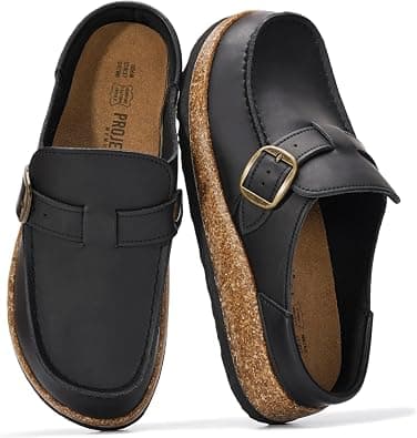 Project Cloud 100% Genuine Leather Moccasin-Style Clogs for Women - Memory Foam and Water Resistant Mules Slip-on - Non-Slip and Durable Clogs Casual Shoes for Women Footwear (Carline) on Amazon.ae - Price Tracker