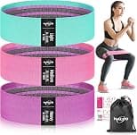 Fabric Resistance Bands for Legs and Glutes – Exercise Loop Bands for Yoga, Pilates, Rehabilitation, Fitness, Home Workouts, and Strength Training. - Best Deal Finder