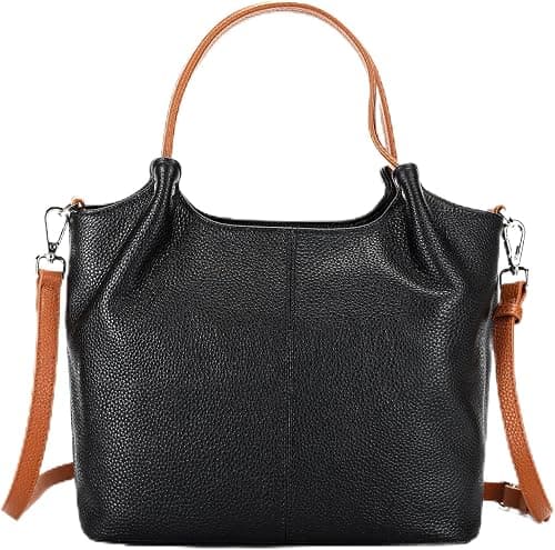 Genuine Leather Women Handbags and Purses Designer Medium Tote Bag Fashion Shoulder Crossbody Satchel Hobo Bag on Amazon.ae - Price Tracker