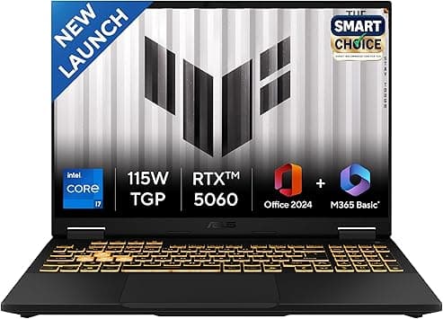 ASUS TUF F16 14th Gen Intel Core i7 14650HX Gaming Laptop Nvidia RTX 5060-8GB, WUXGA 165Hz,32GB RAM GDDR5-1TB SSD, Windows 11 Office Home 2024/Jaeger Gray FX608JMR on Amazon.ae - Price Tracker