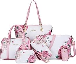 2E-youth womens Purses and Handbags Set tote handbag satchel shoulder bag purse - Best Deal Finder