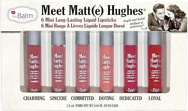 TheBalm Meet Matt(e) Hughes 6 Mini Long Lasting Liquid Lipsticks Kit - Vol.1 6x1.2ml/0.04oz on Amazon.ae - Price Tracker