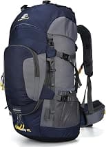 60L Hiking Backpack with Rain Cover Waterproof Lightweight Outdoor Travel Backpack Large Rucksack for Men Women High-Capacity Daypack for Hiking Trekking Camping Sport - Best Deal Finder