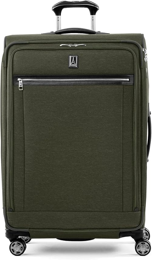 Travelpro Platinum Elite Softside Expandable Checked Luggage, 8 Wheel Spinner Large Suitcase, TSA Lock, Men and Women on Amazon.ae - Price Tracker