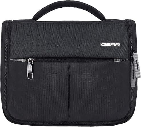 Gear Toilet Pouch 6L Small Waterproof Makeup Kit/Toilet Kit/Toiletry Bag/Travel Bag/Travel Pouch with Wall Hanging Loop-Black Grey - Amazon.ae Price Tracker